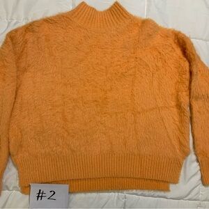 Gianni Bini Vibrant Orange Turtleneck Sweater